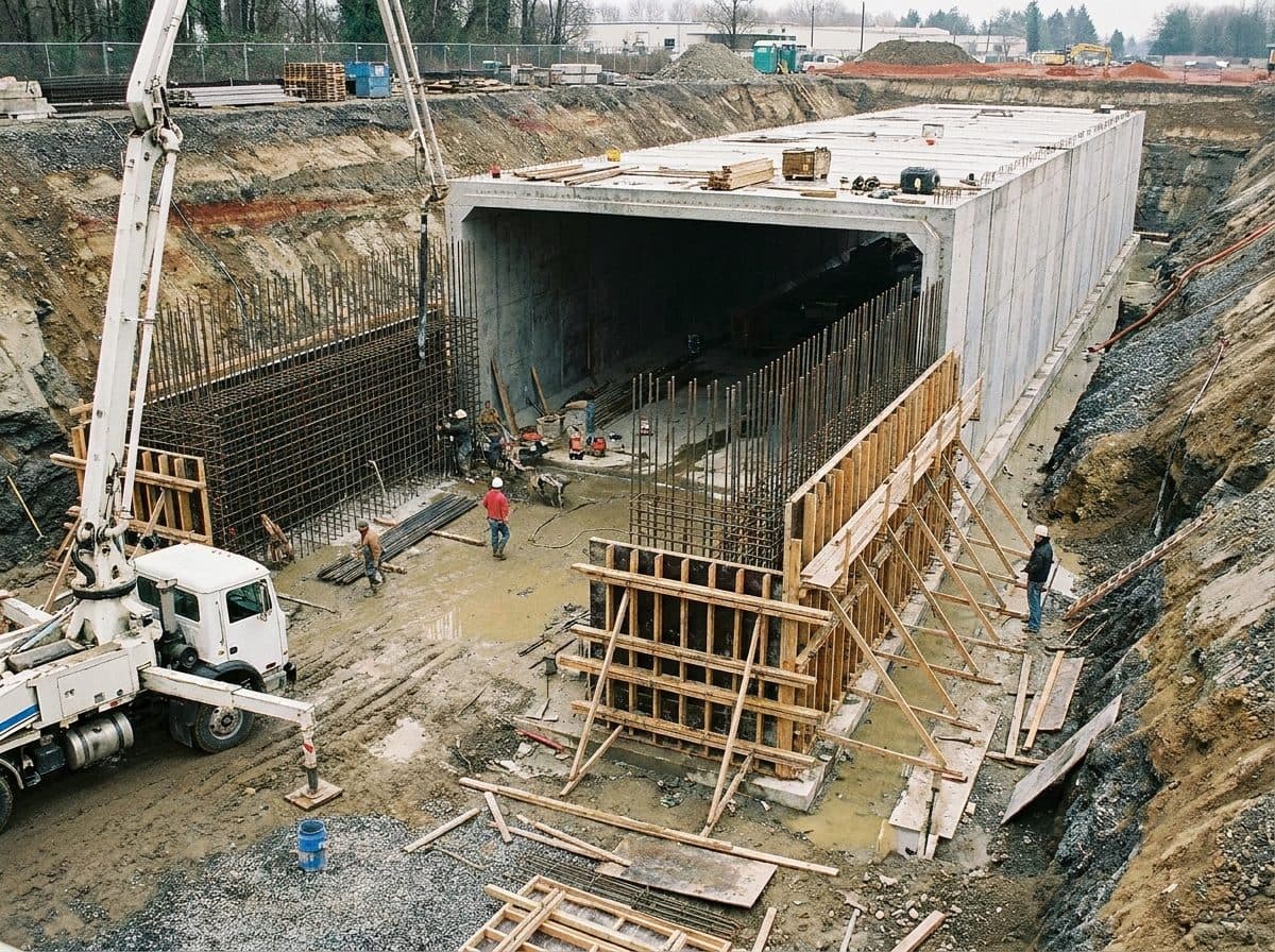 Colector pluvial de gran diámetro